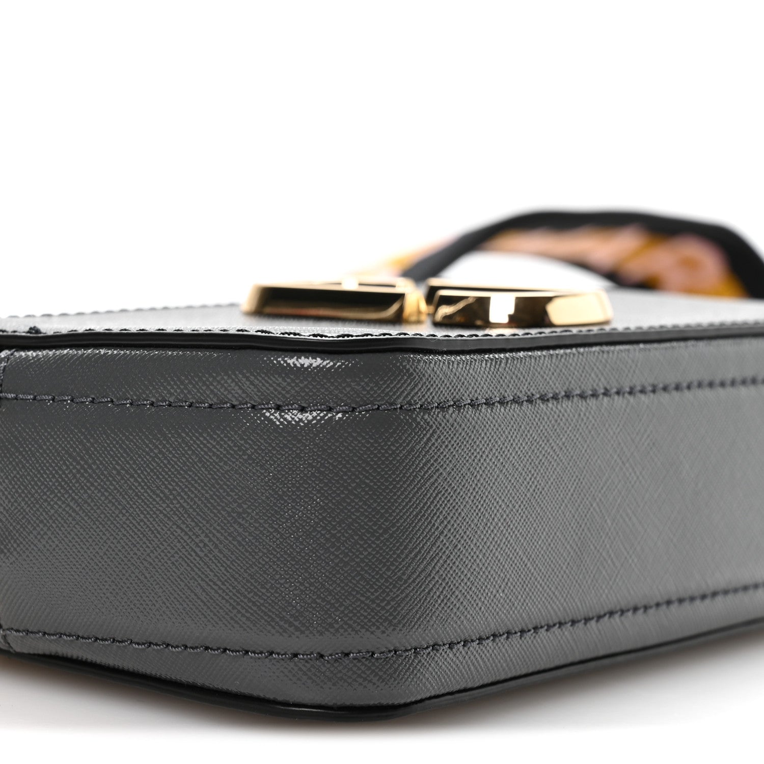 Saffiano Small Snapshot Camera Black Mulitcolor