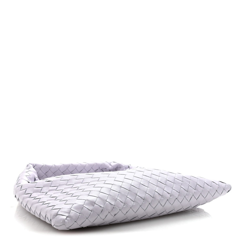 Calfskin Intrecciato Small Hop Oyster Lilac