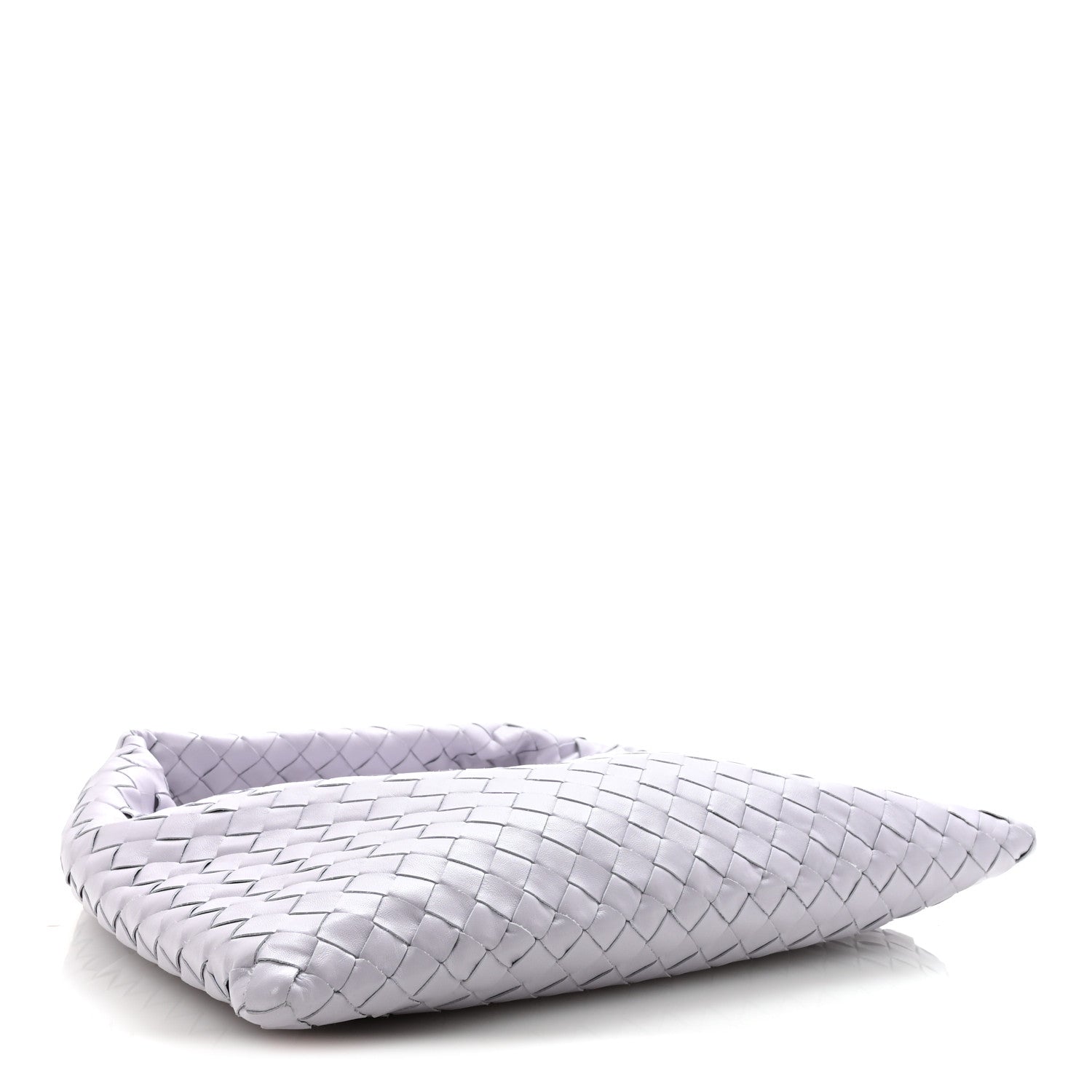 Calfskin Intrecciato Small Hop Oyster Lilac