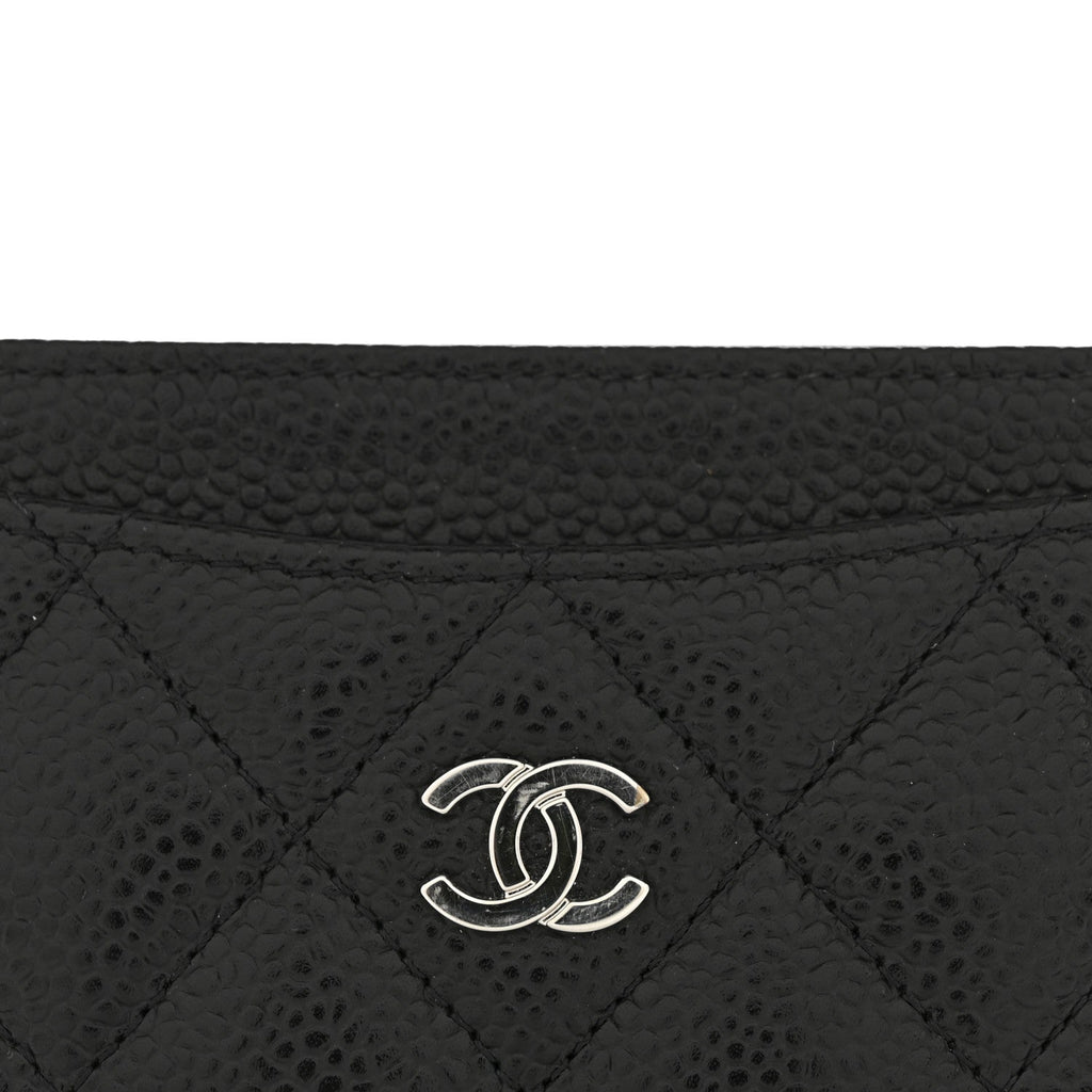 Caviar Quilted  Holder Black