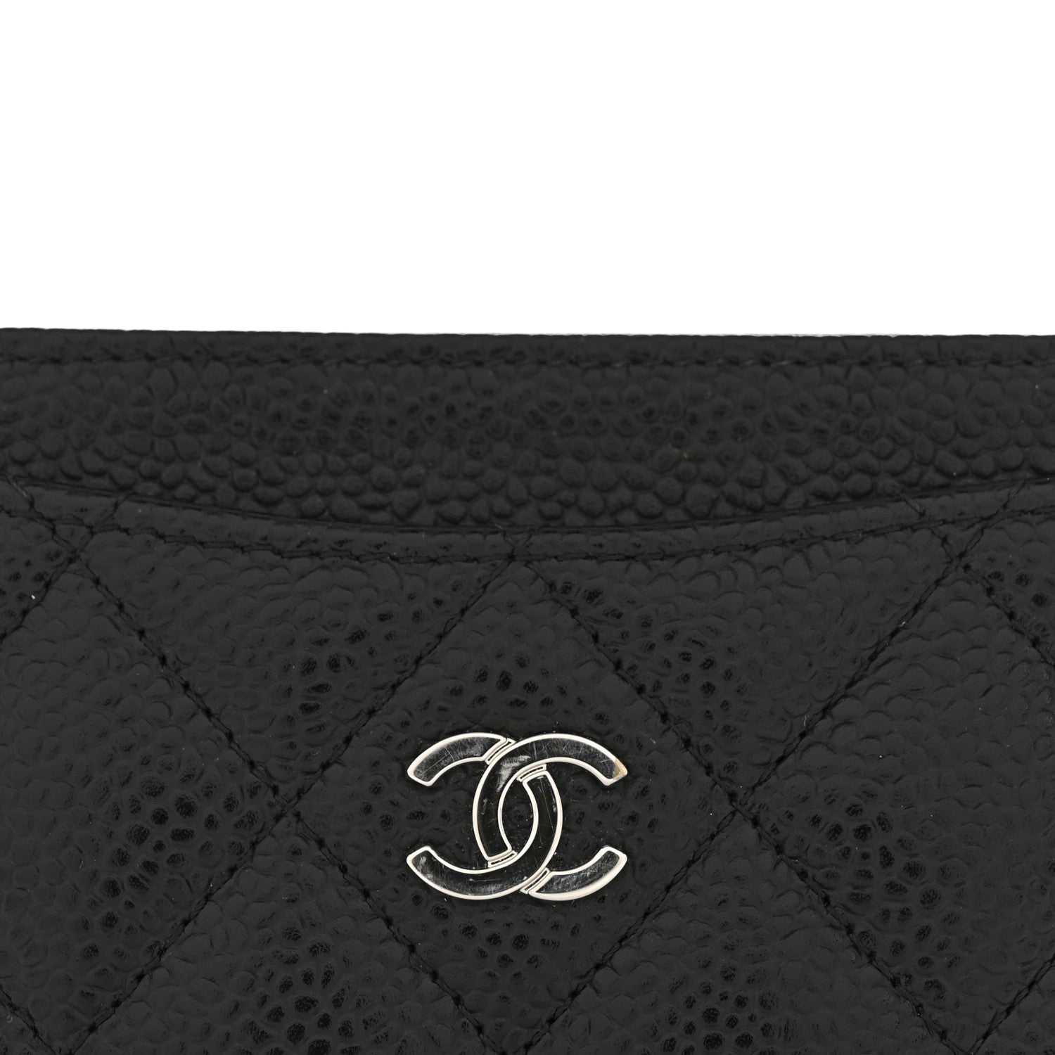 Caviar Quilted  Holder Black