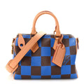 Damier Pop Speedy Bandouliere 25 Blue