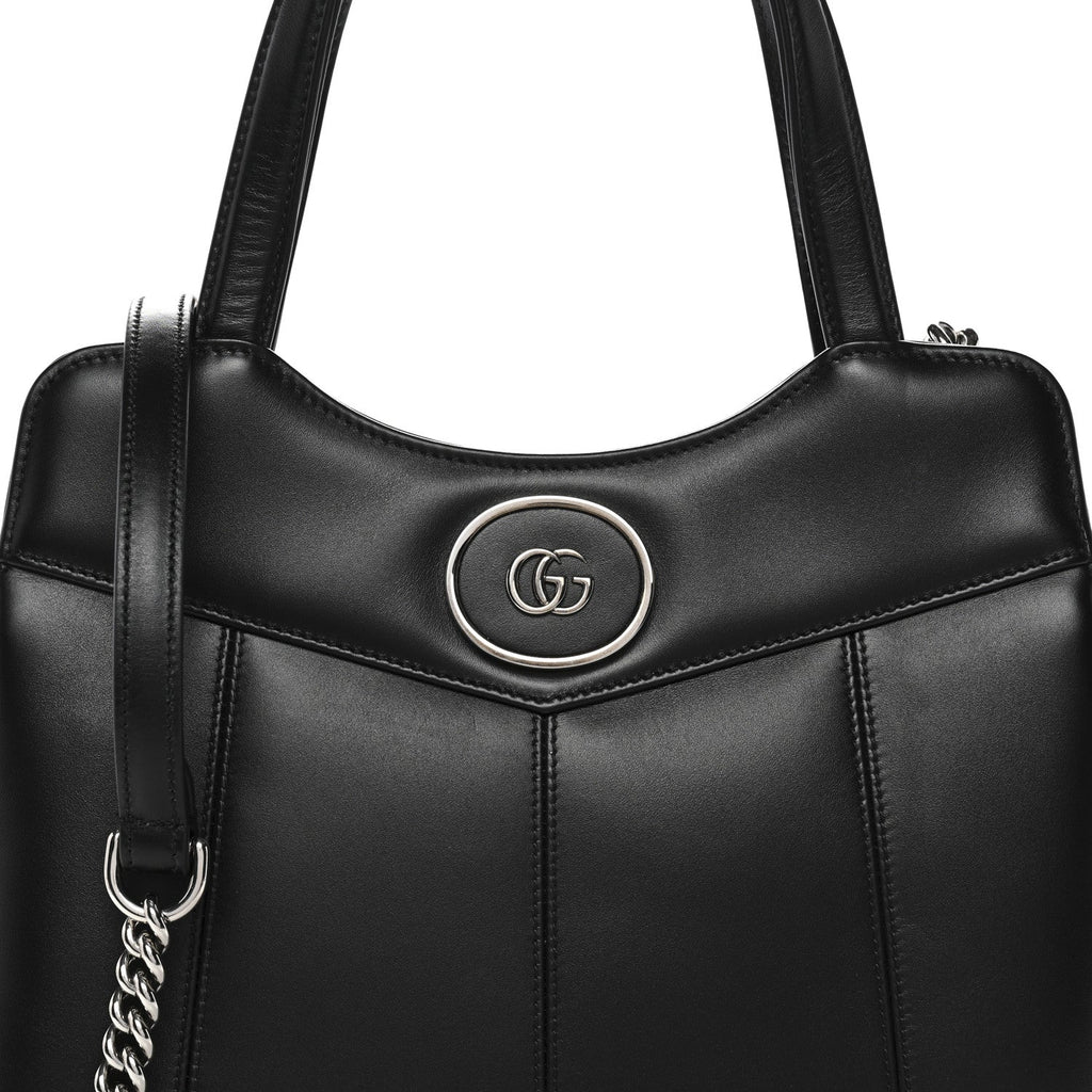 Calfskin Petite GG Small Tote Bag Black