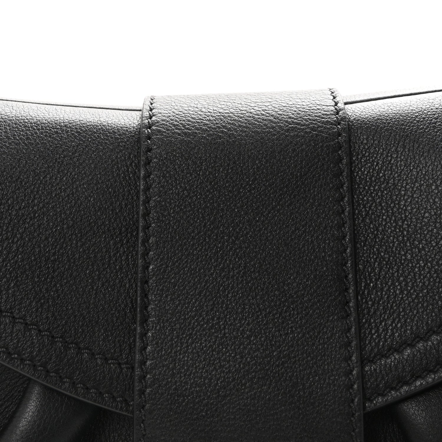 Supple Grained Calfskin Medium Polly Black