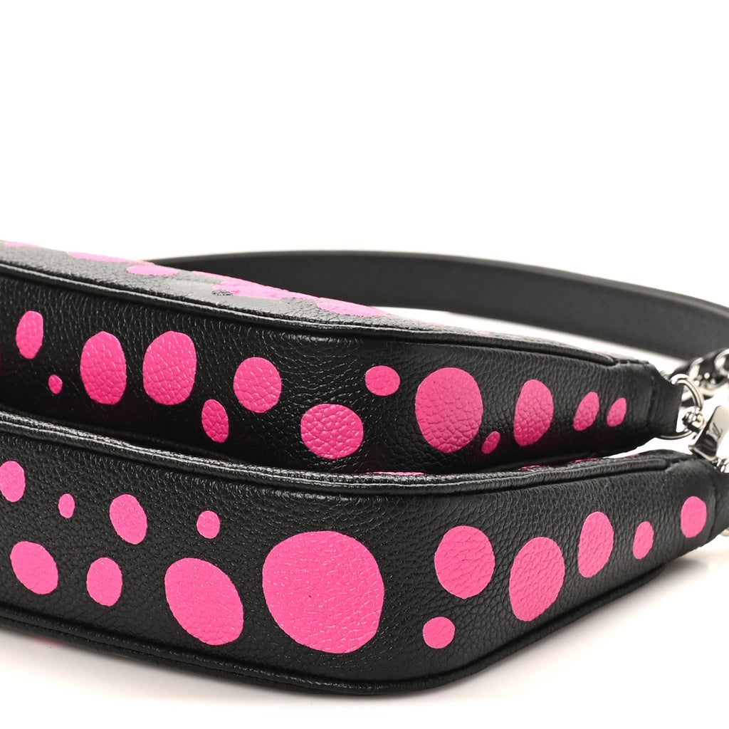 LV X YK Empreinte Multi Pochette Accessories Black Fuchsia