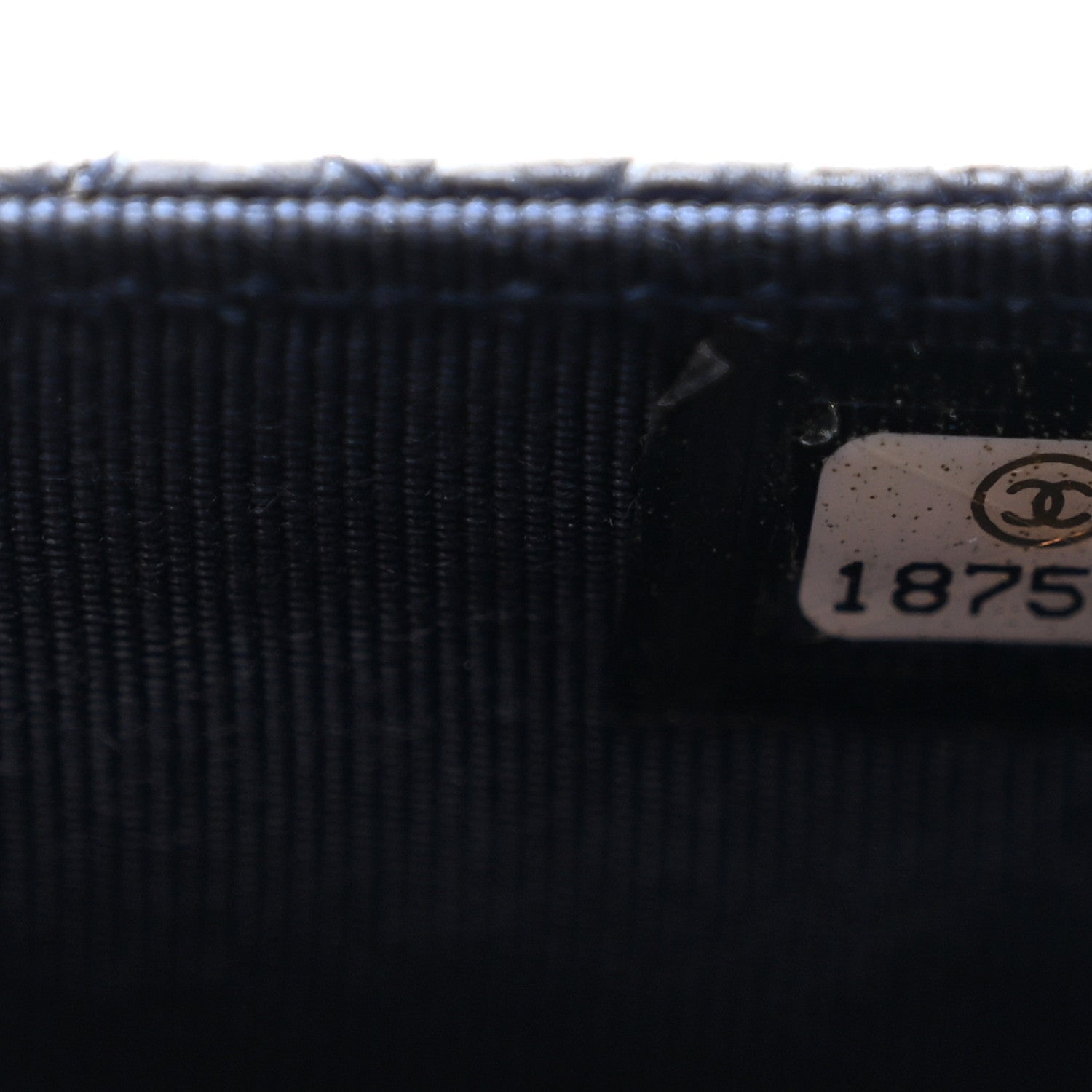 Caviar Quilted Wallet on Chain WOC Navy Blue