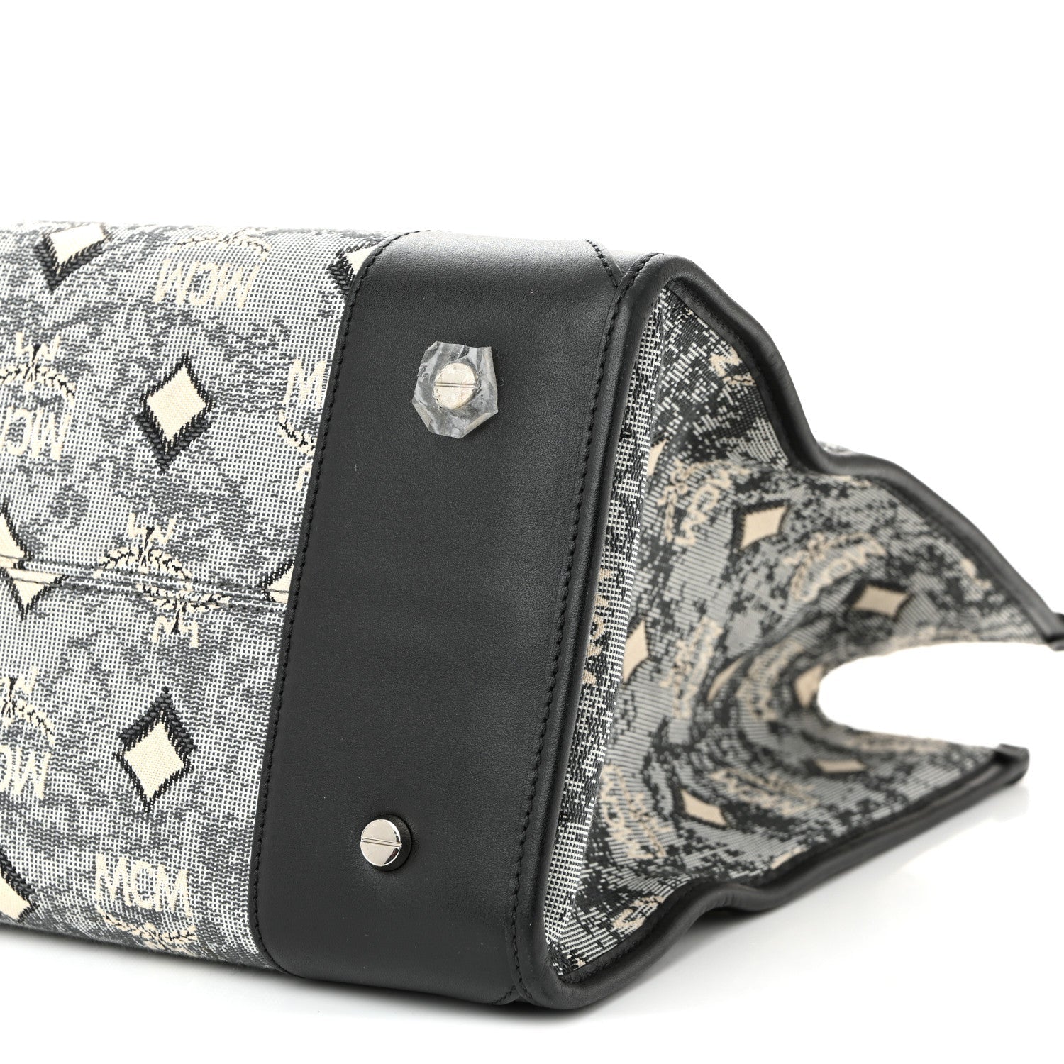 Nappa Jacquard Monogram Large Tote Grey