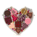 Crystal Heart Chocolate Box Clutch