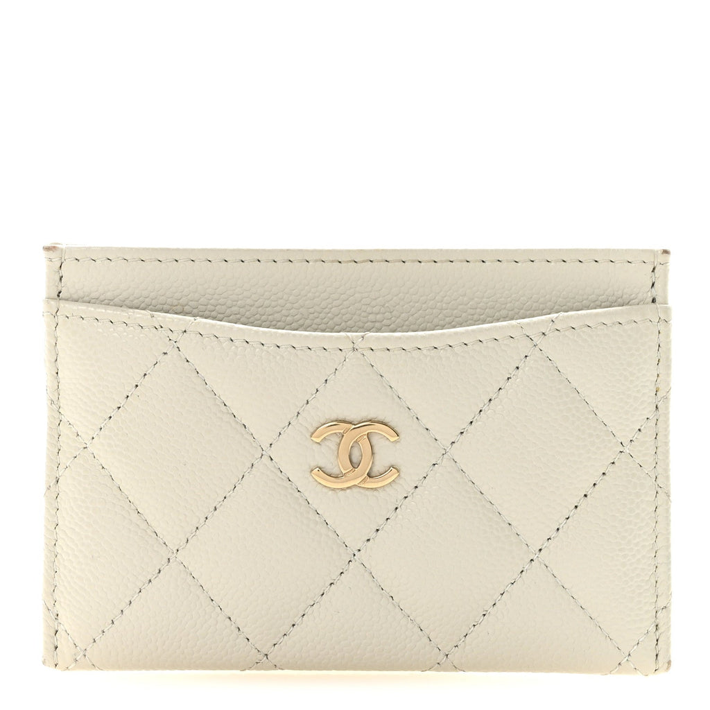 Caviar Quilted  Holder White