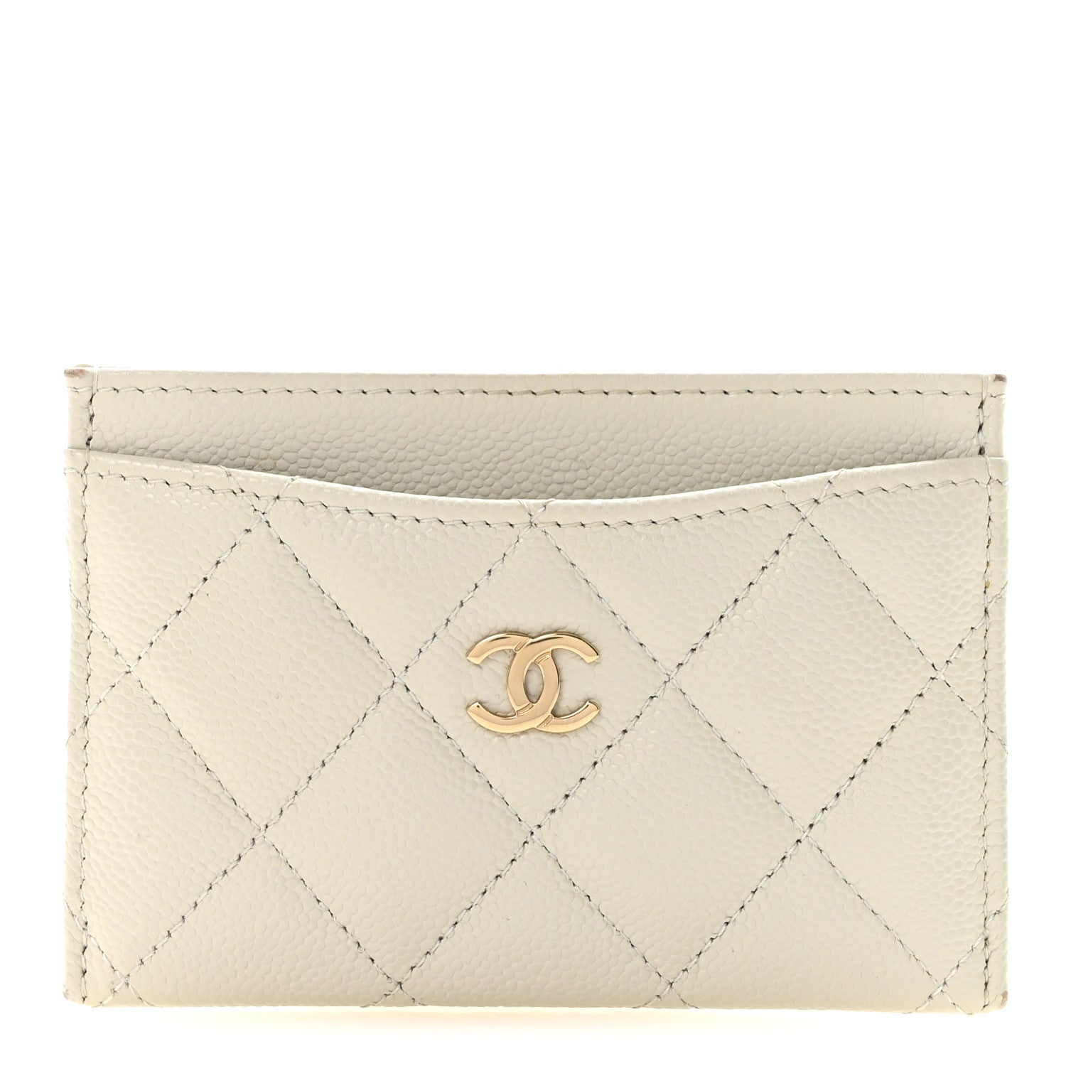 Caviar Quilted  Holder White