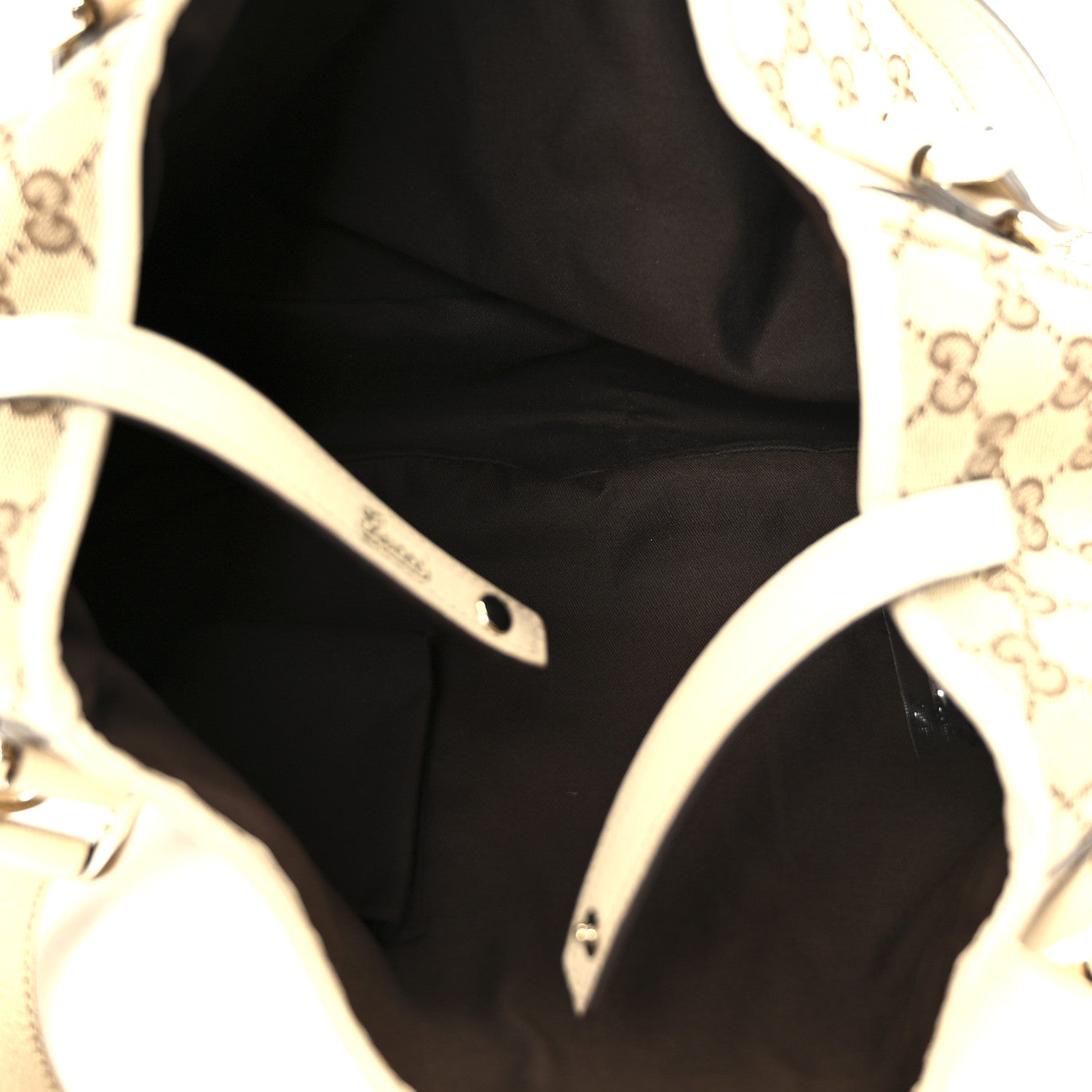 Monogram Medium Abbey Shoulder Bag Off White