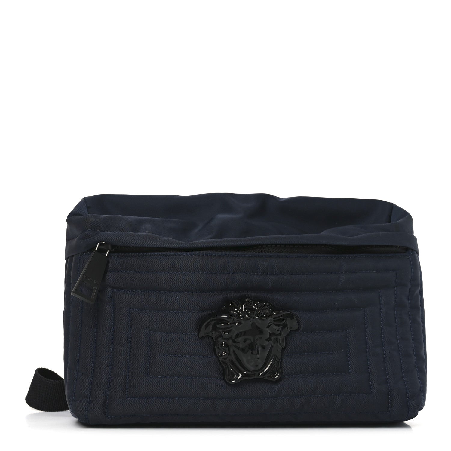 Nylon Palazzo Medusa Belt Bag Navy