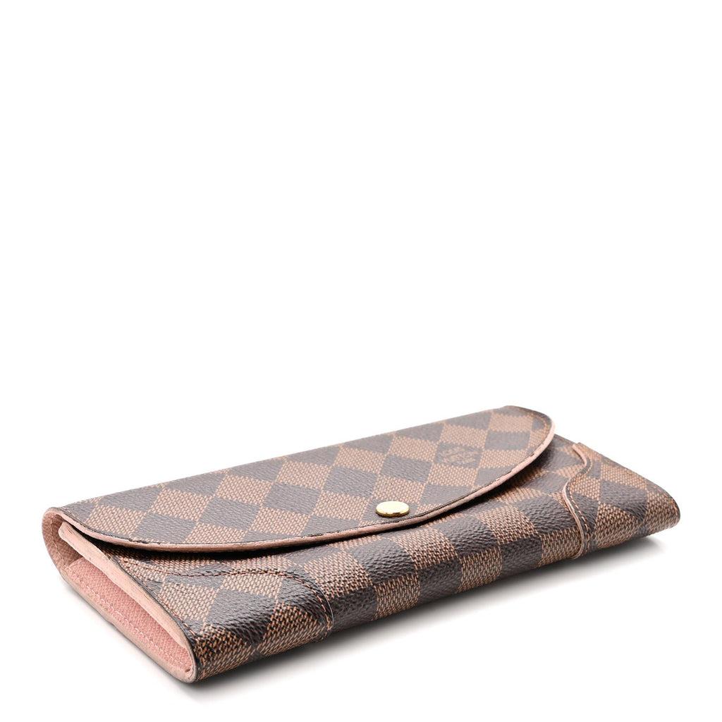 Damier Ebene Caissa Wallet Rose Ballerine