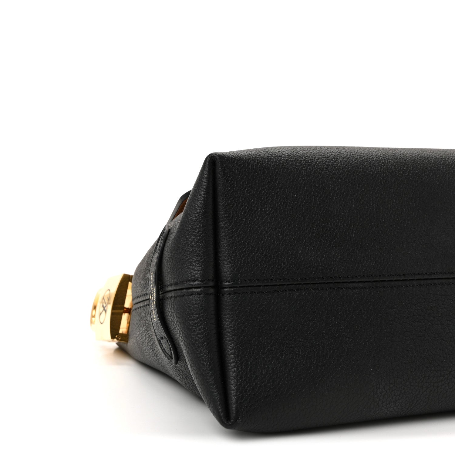 Grained Calfskin Low Key Messenger Black