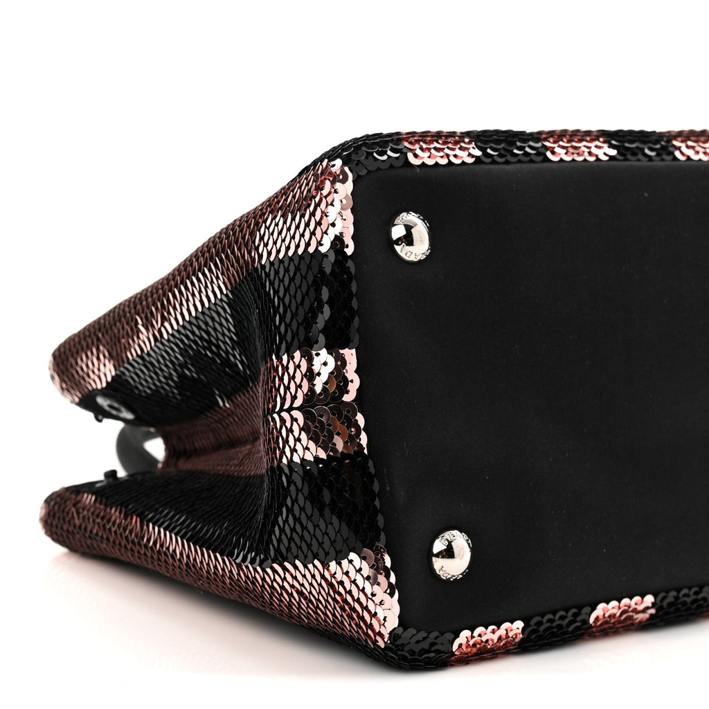 Sequin Broccato Tote Black Cipria