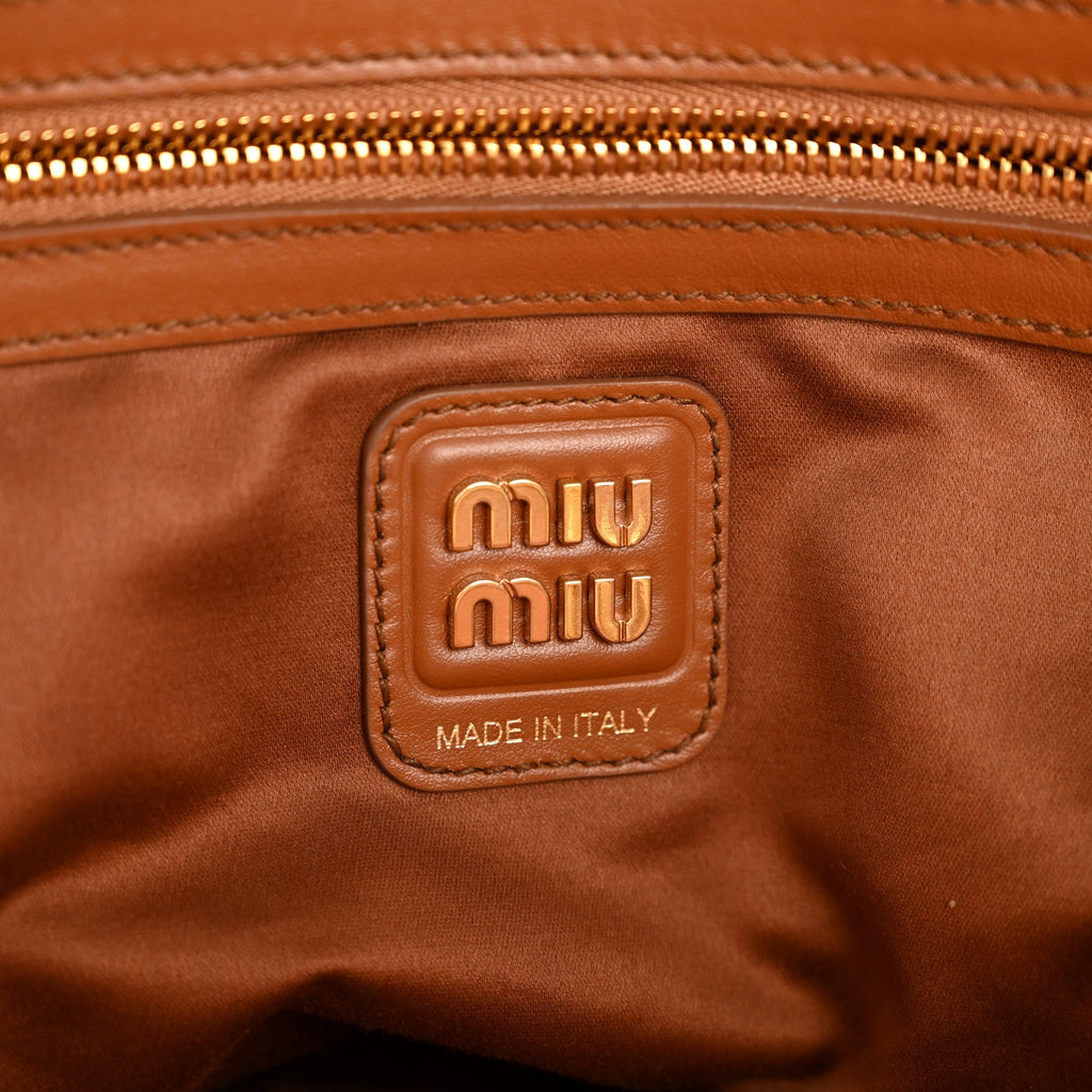 Soft Calf Softy Large Beau Top Handle Bag Cognac