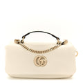 Lambskin Mini GG Milano Top Handle Shoulder Bag White