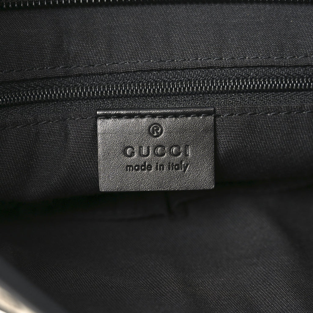 GG Monogram Web Flat Messenger Bag Black