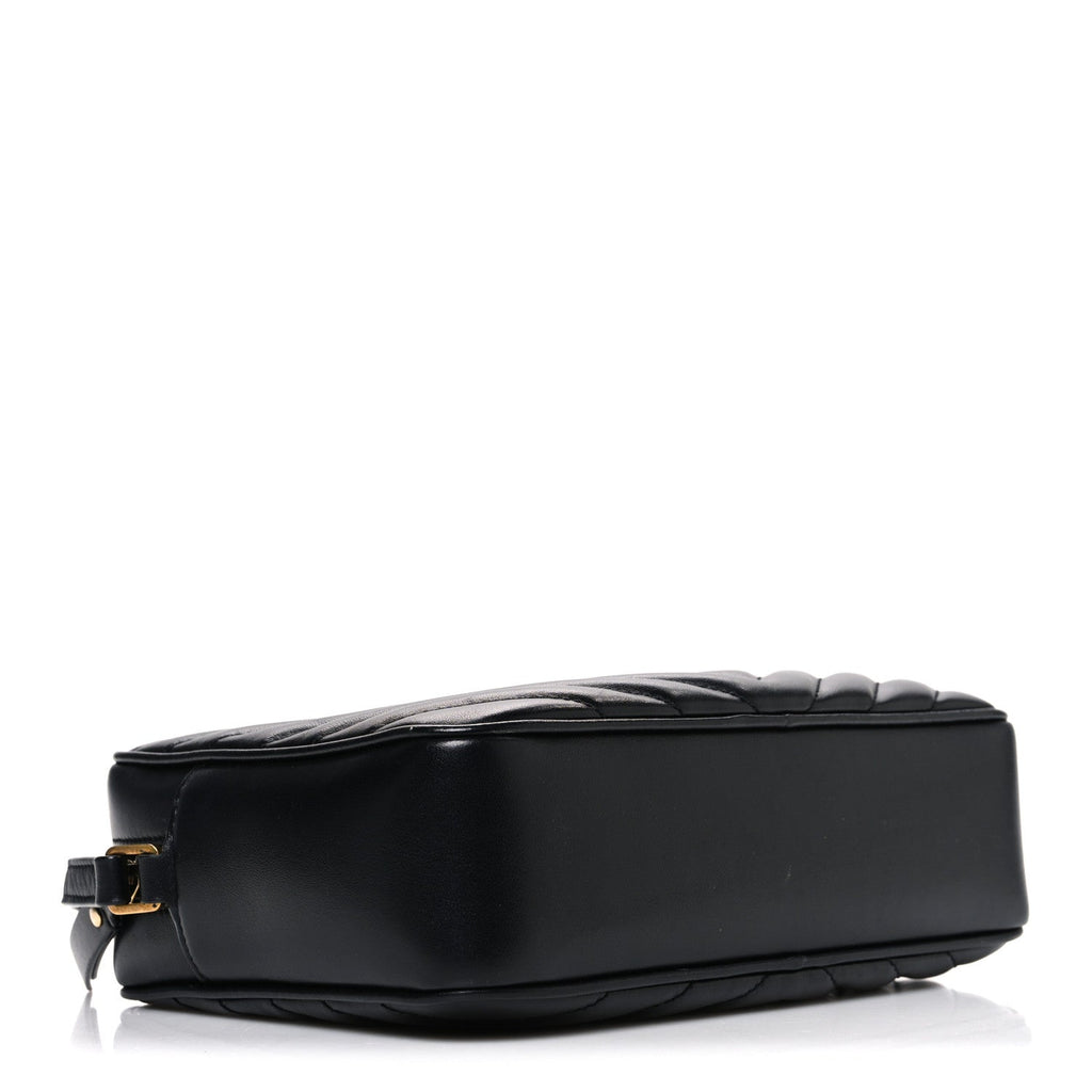 Calfskin Matelasse Monogram Lou Camera Bag Black
