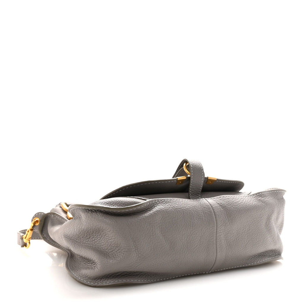 Calfskin Medium Marcie Satchel Cashmere Grey
