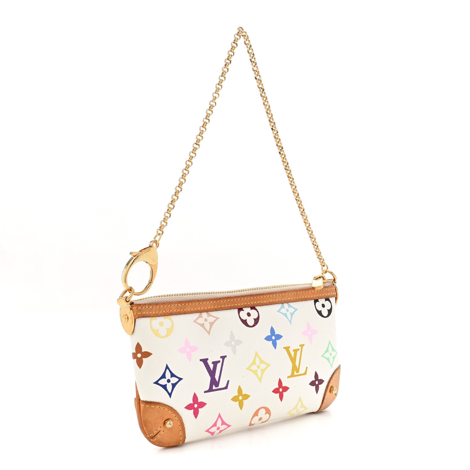 Monogram Multicolor Pochette Milla MM White