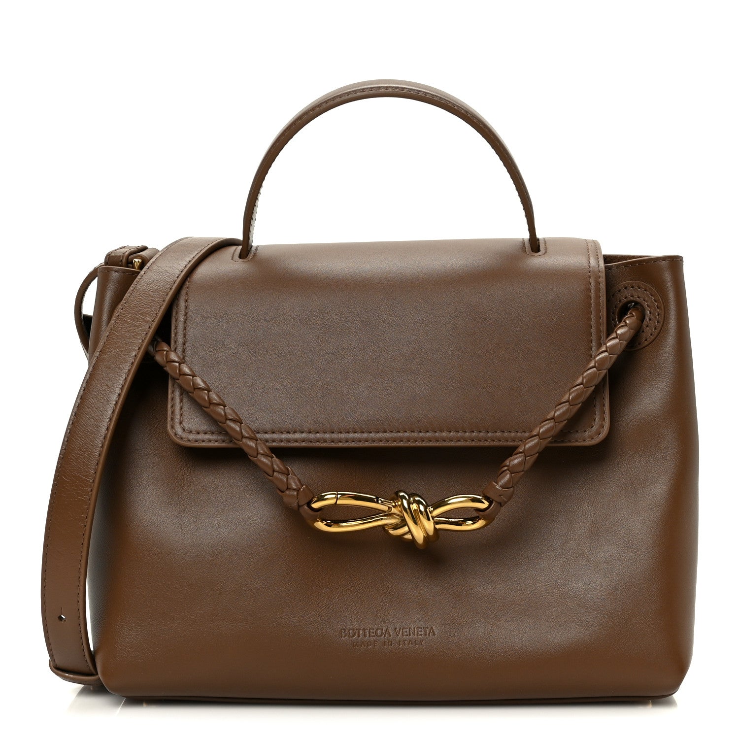 Silky Calfskin Small Ciao Ciao Nocciola