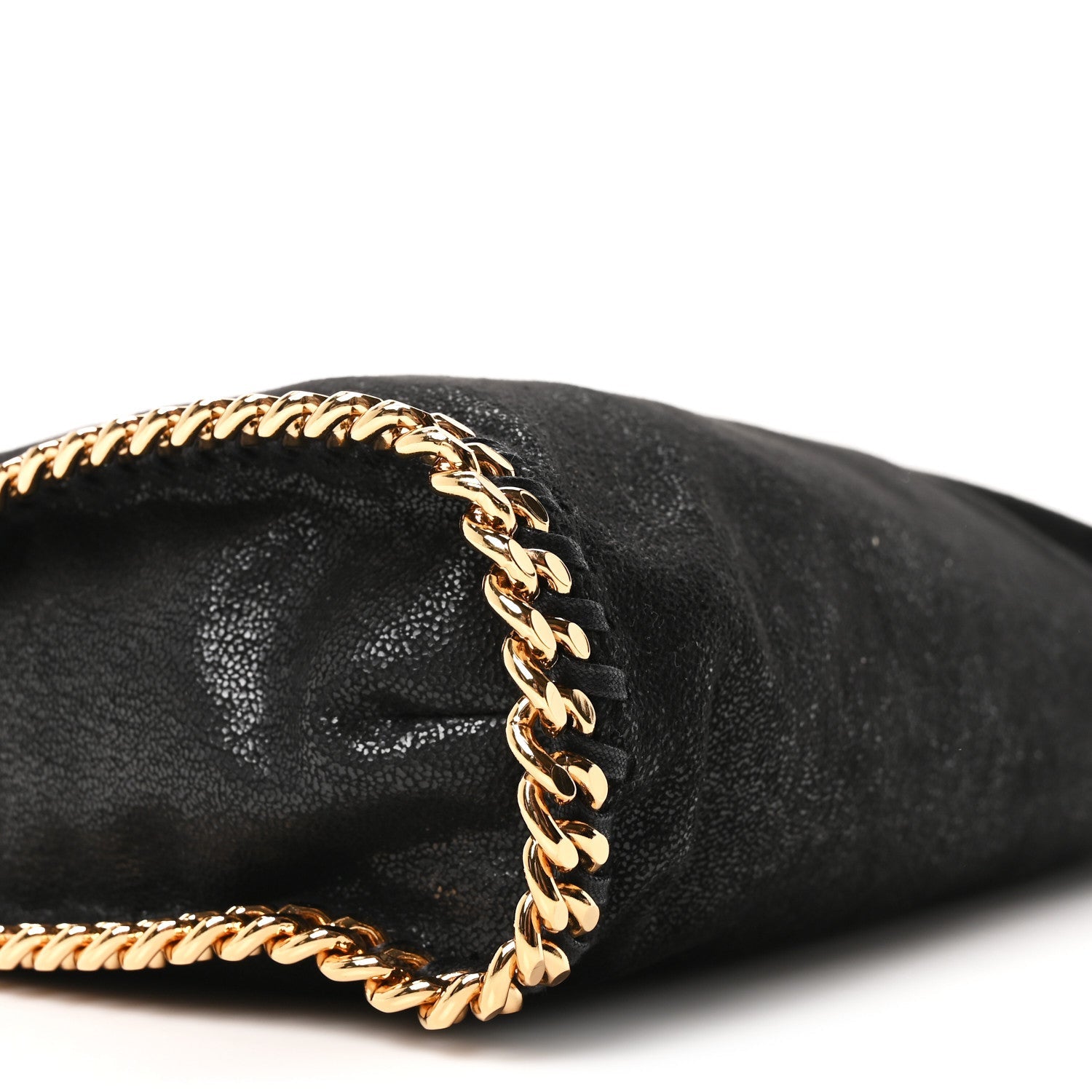 Shaggy Deer Falabella Fold Over Tote Black