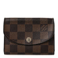 Damier Ebene Rosalie Coin Purse Rose Ballerine