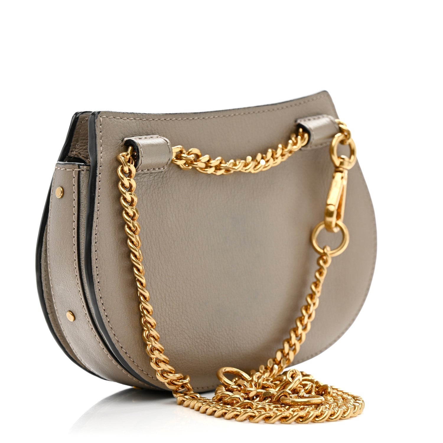Calfskin Suede Mini Pixie Signature Belt Bag Motty Grey