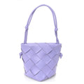 Nappa Maxi Intrecciato Clasp Bucket Bag Wisteria