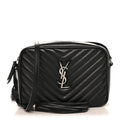 Calfskin Matelasse Monogram Lou Camera Bag Black