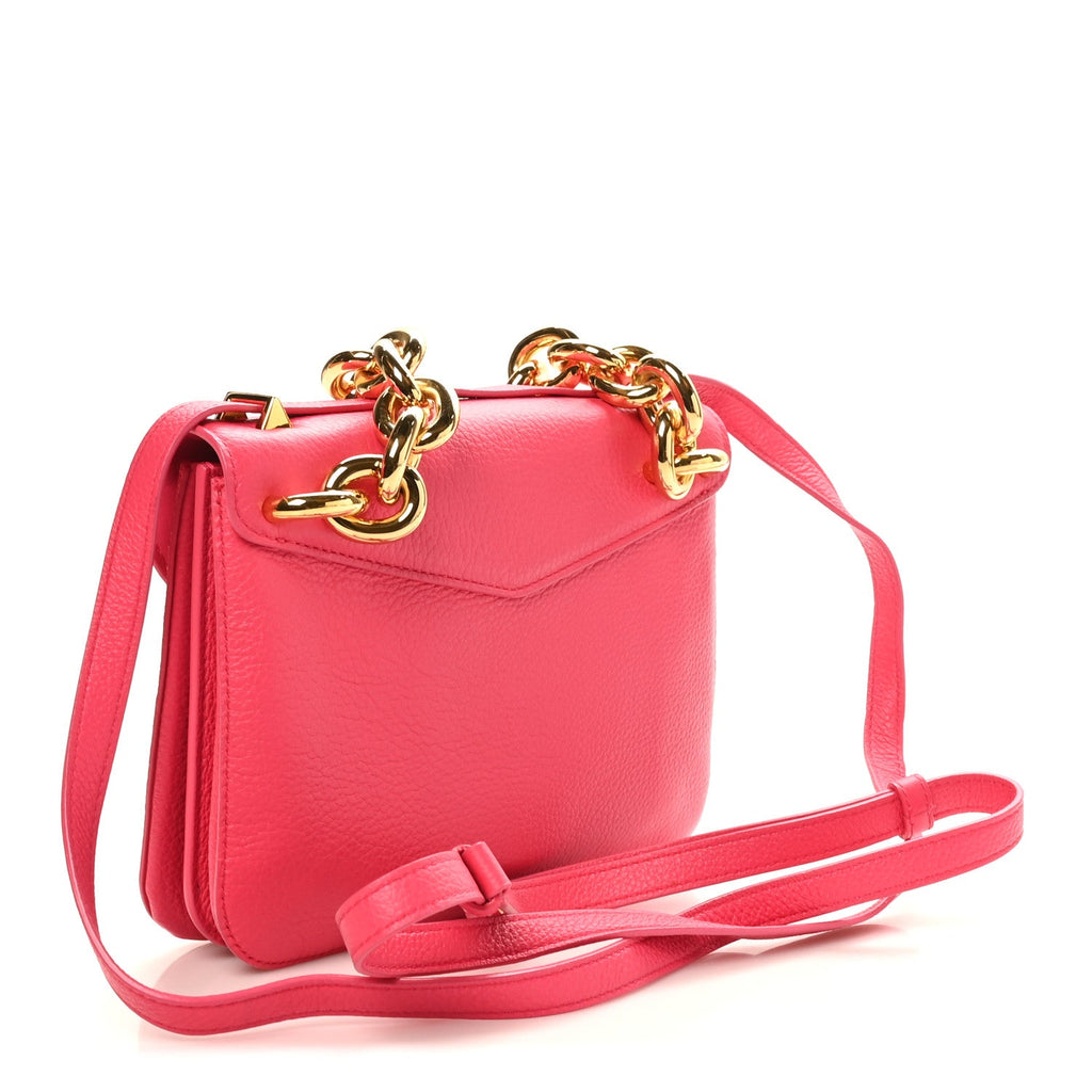 Calfskin Mount Envelope Bag Pink