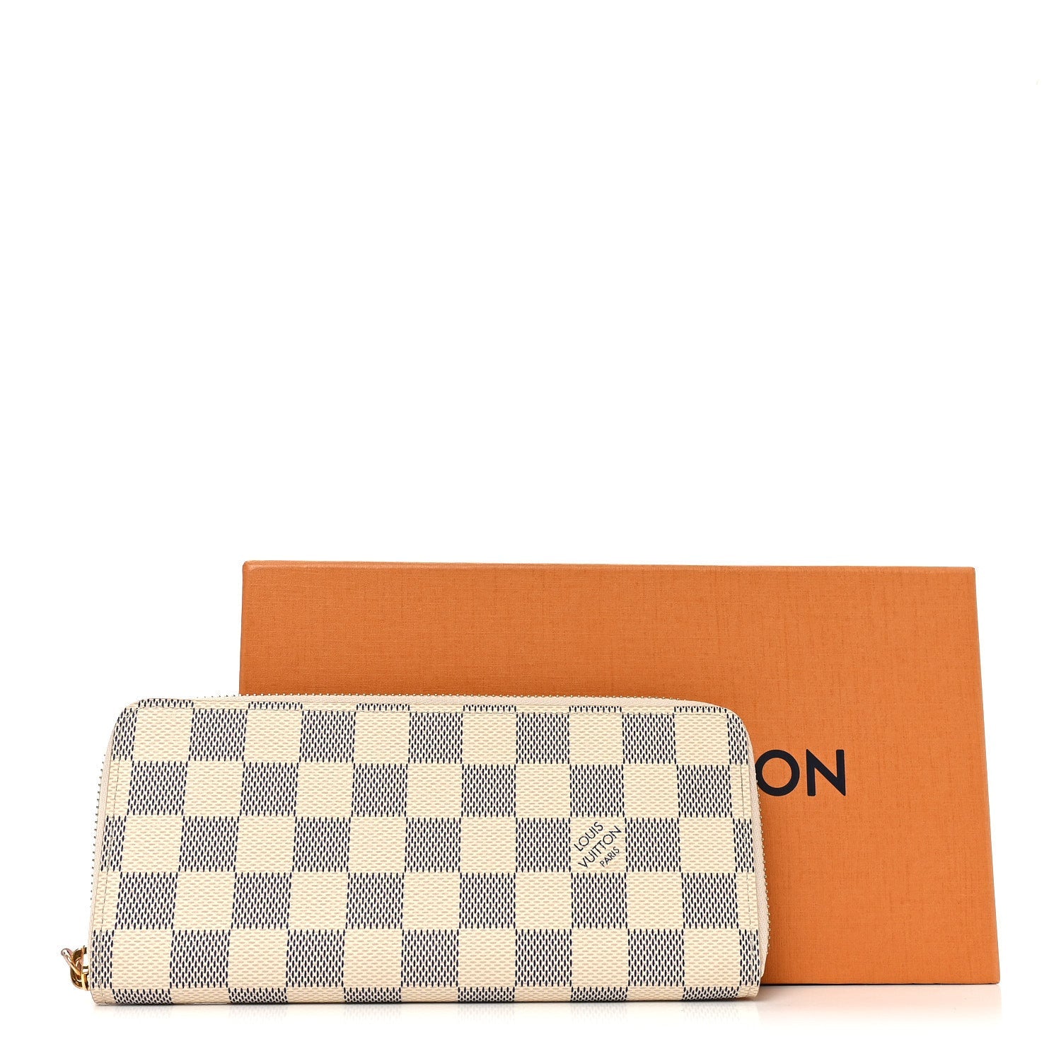 Damier Azur Clemence Wallet Rose Ballerine