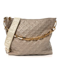 Lambskin Embossed Monogram Coussin Hobo MM Galet