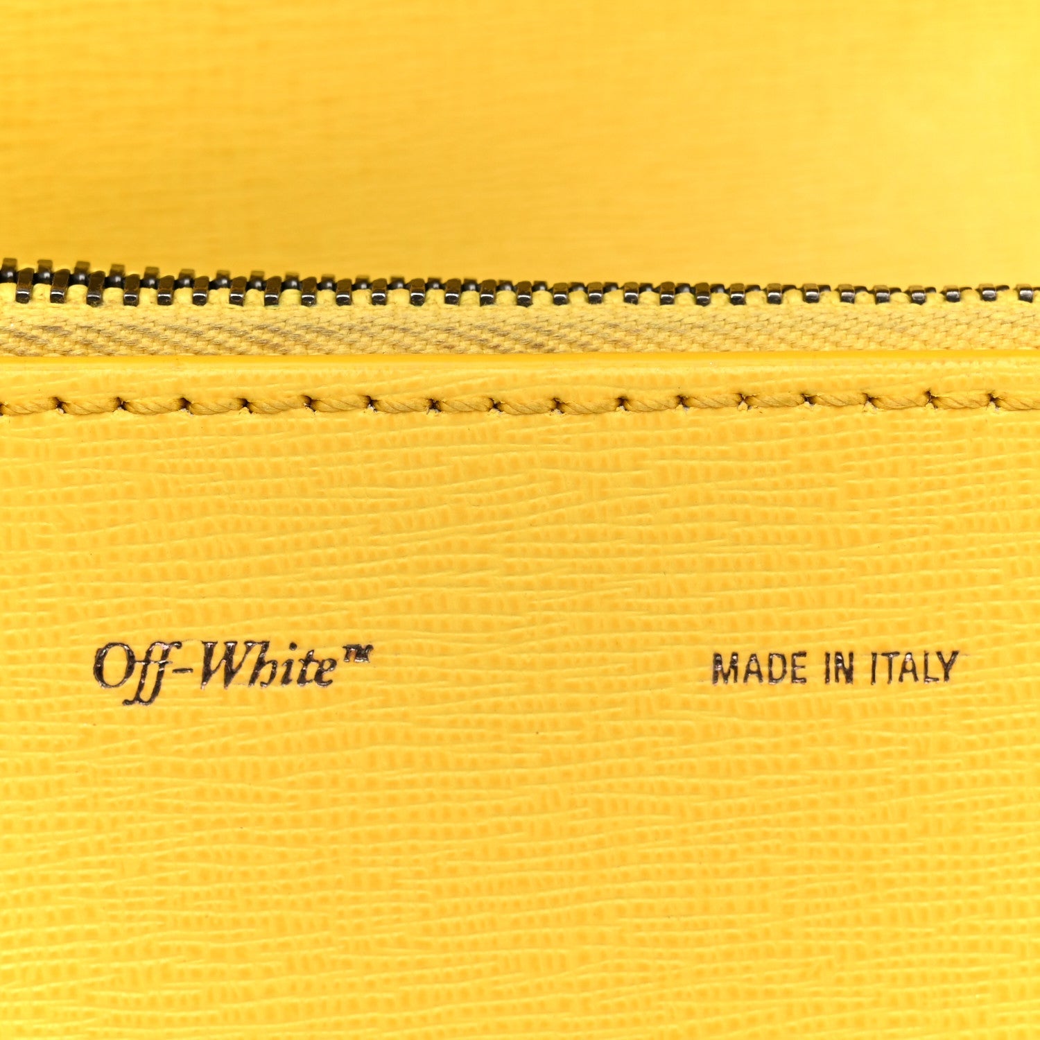 Calfskin Mini Binder Clip Bag Yellow