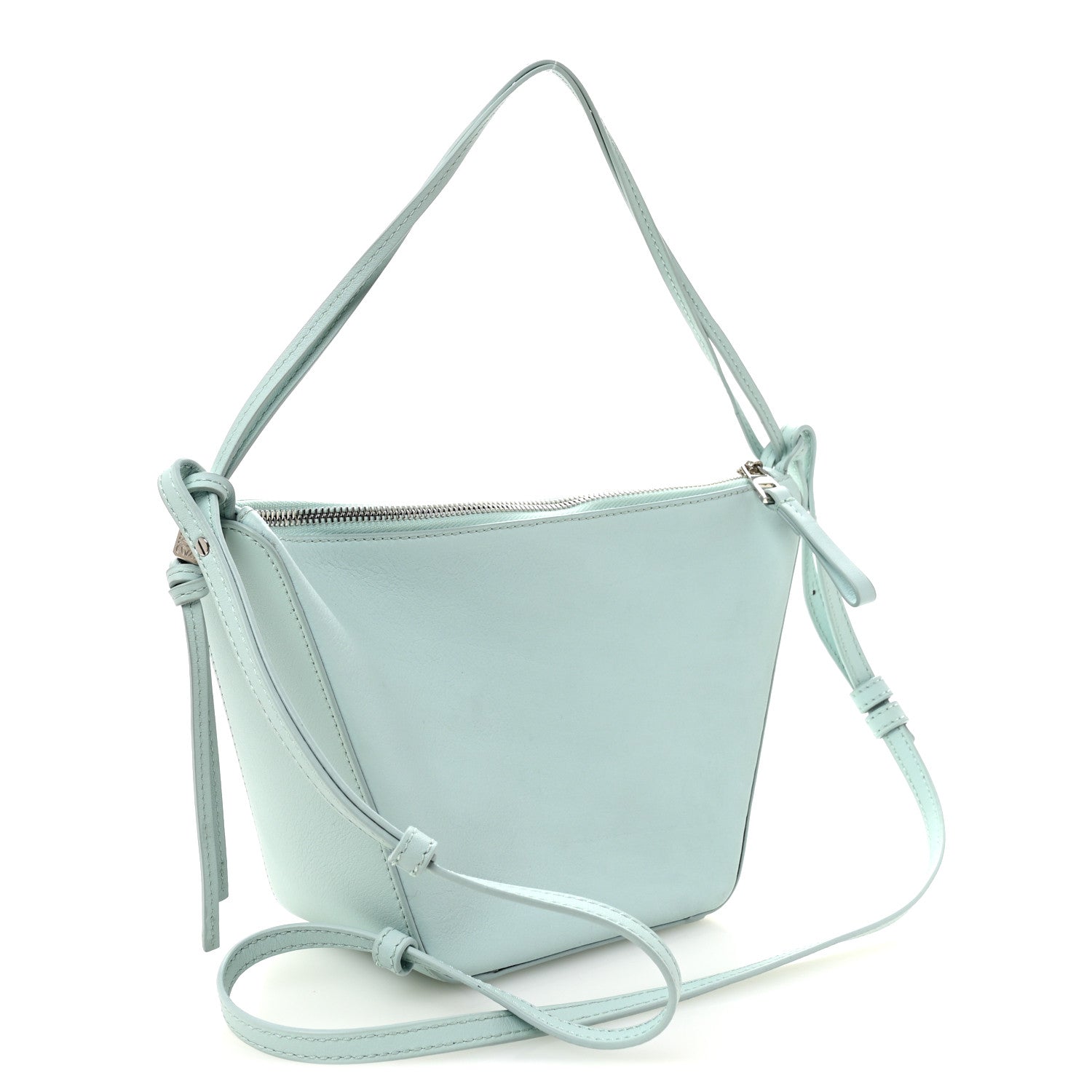 Calfskin Mini Hammock Hobo Soft Blue Iceberg