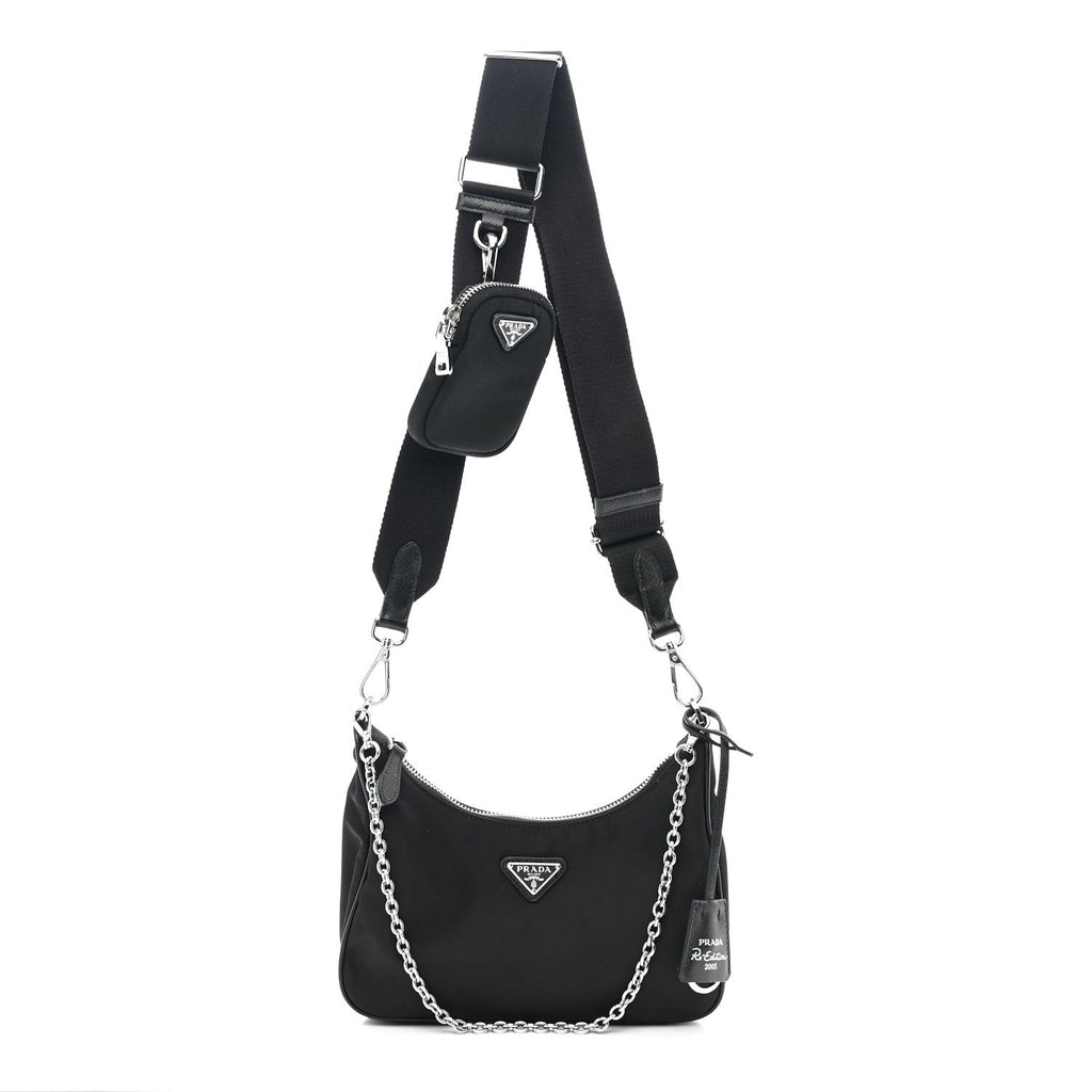 Nylon Re-Edition 2005 Shoulder Bag Black