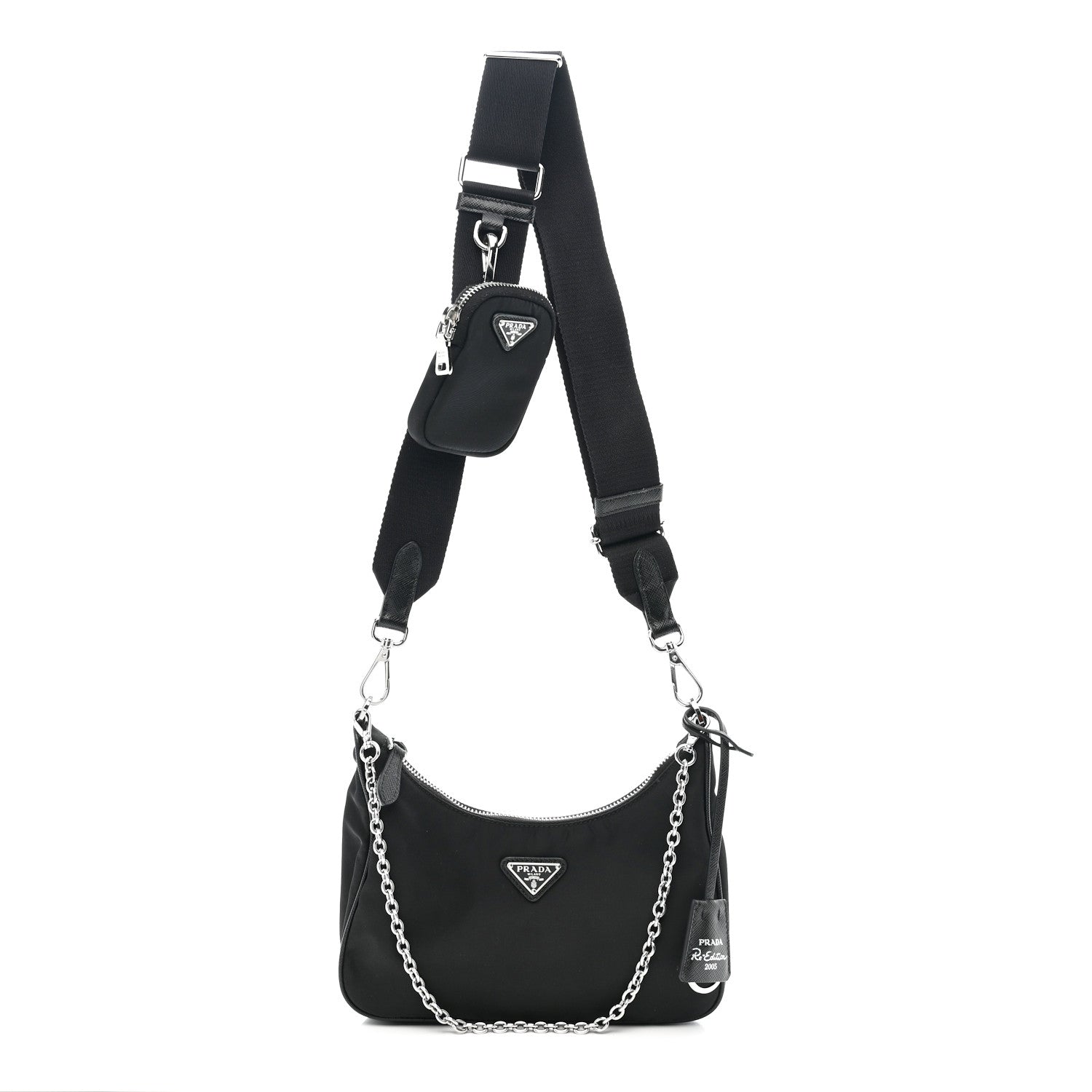 Nylon Re-Edition 2005 Shoulder Bag Black