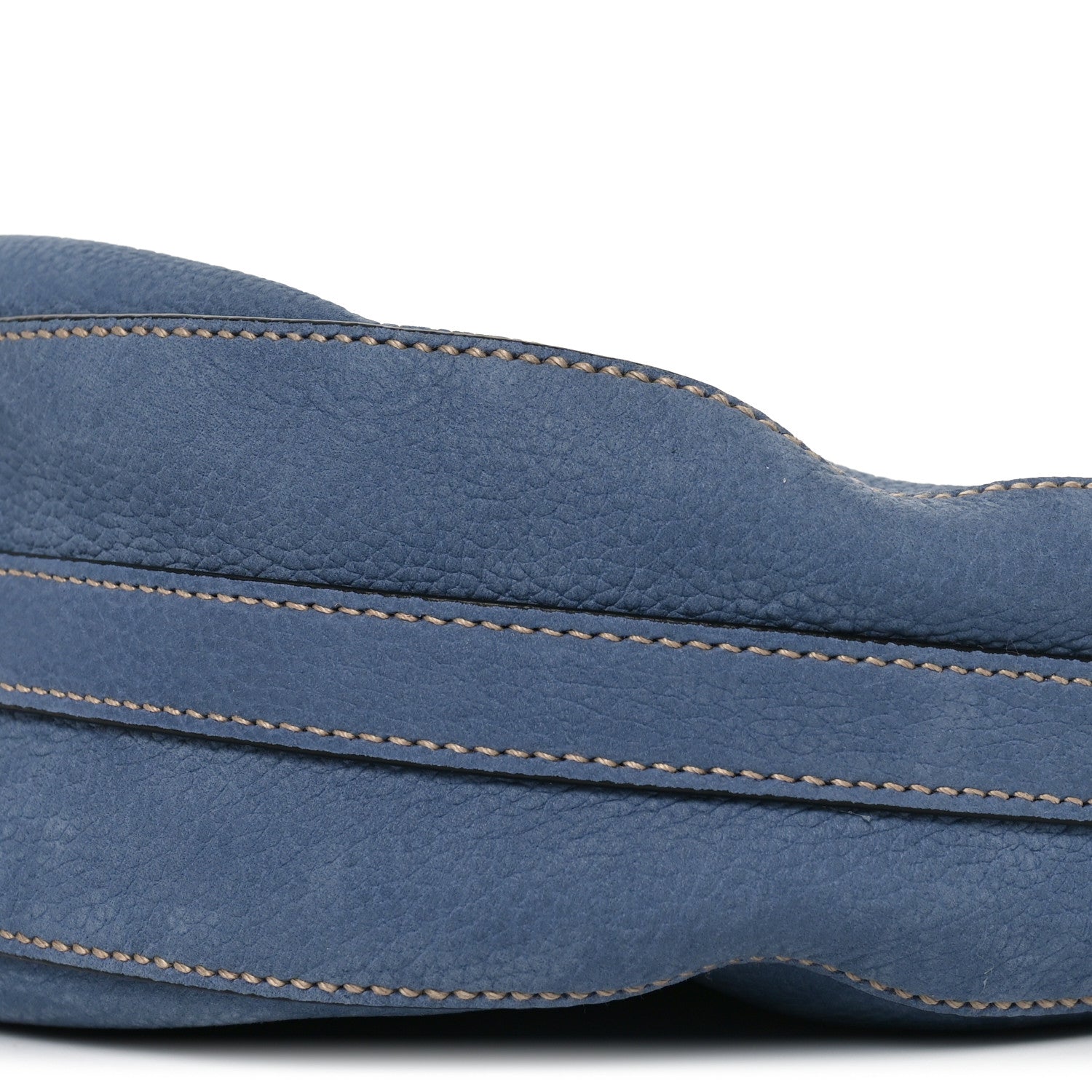 Nubuck Small Arque Shoulder Bag Aviation Blue