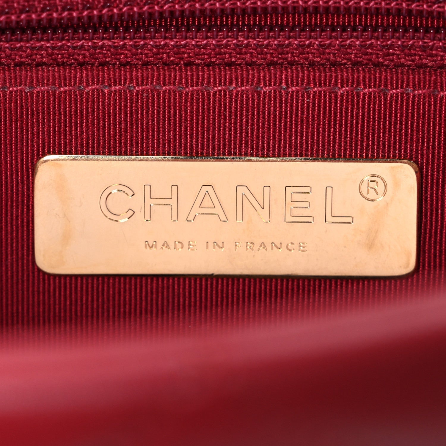 Goatskin Quilted Large Chanel 19 Flap Red