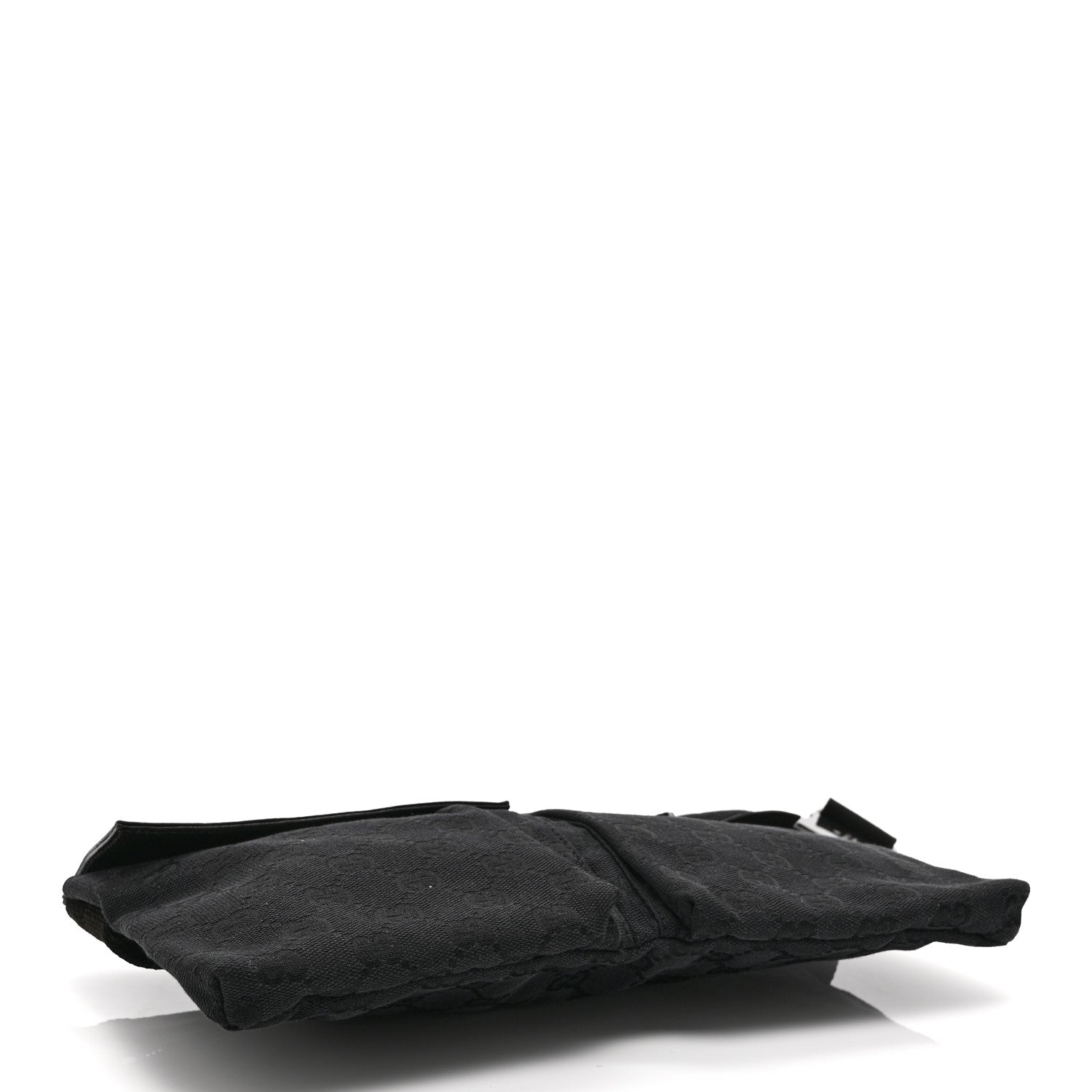 GG Monogram Double Pocket Belt Bag Black