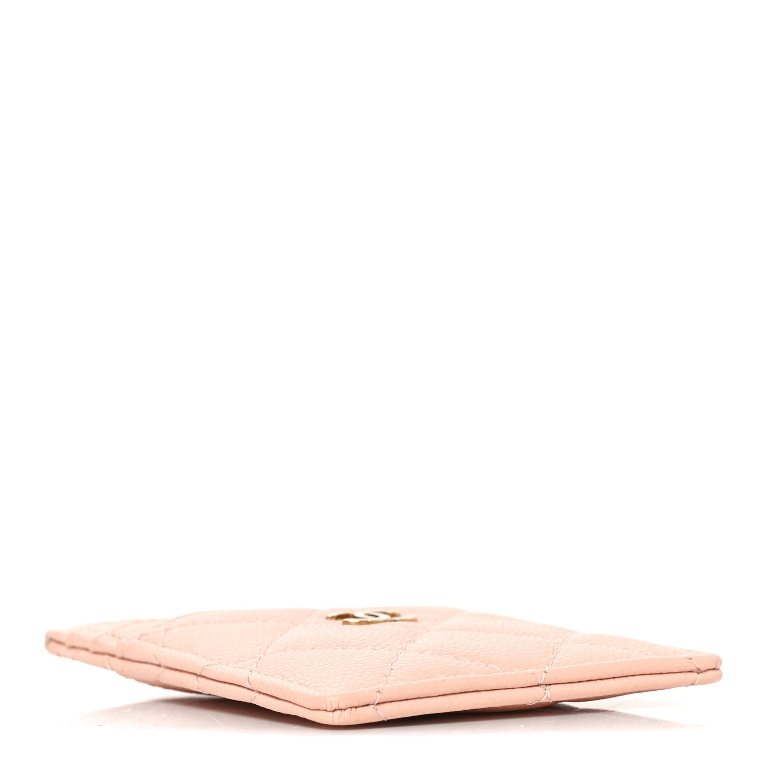 Caviar Quilted Vertical  Holder  Light Pink