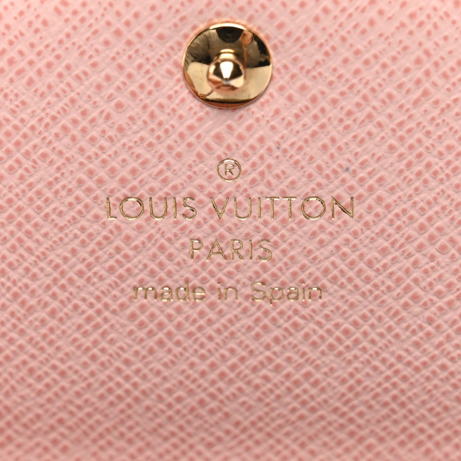 Damier Ebene Rosalie Coin Purse Rose Ballerine