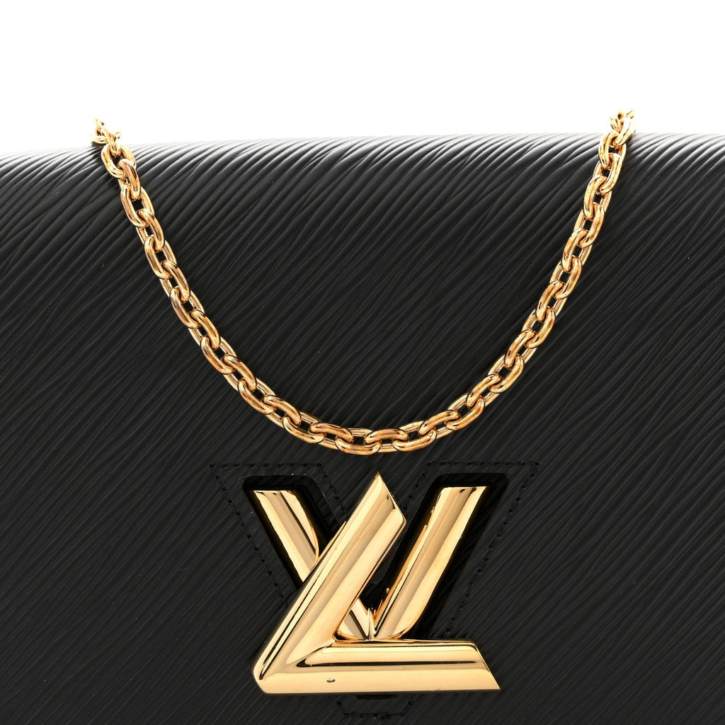 Epi Twist Belt Chain Wallet Black
