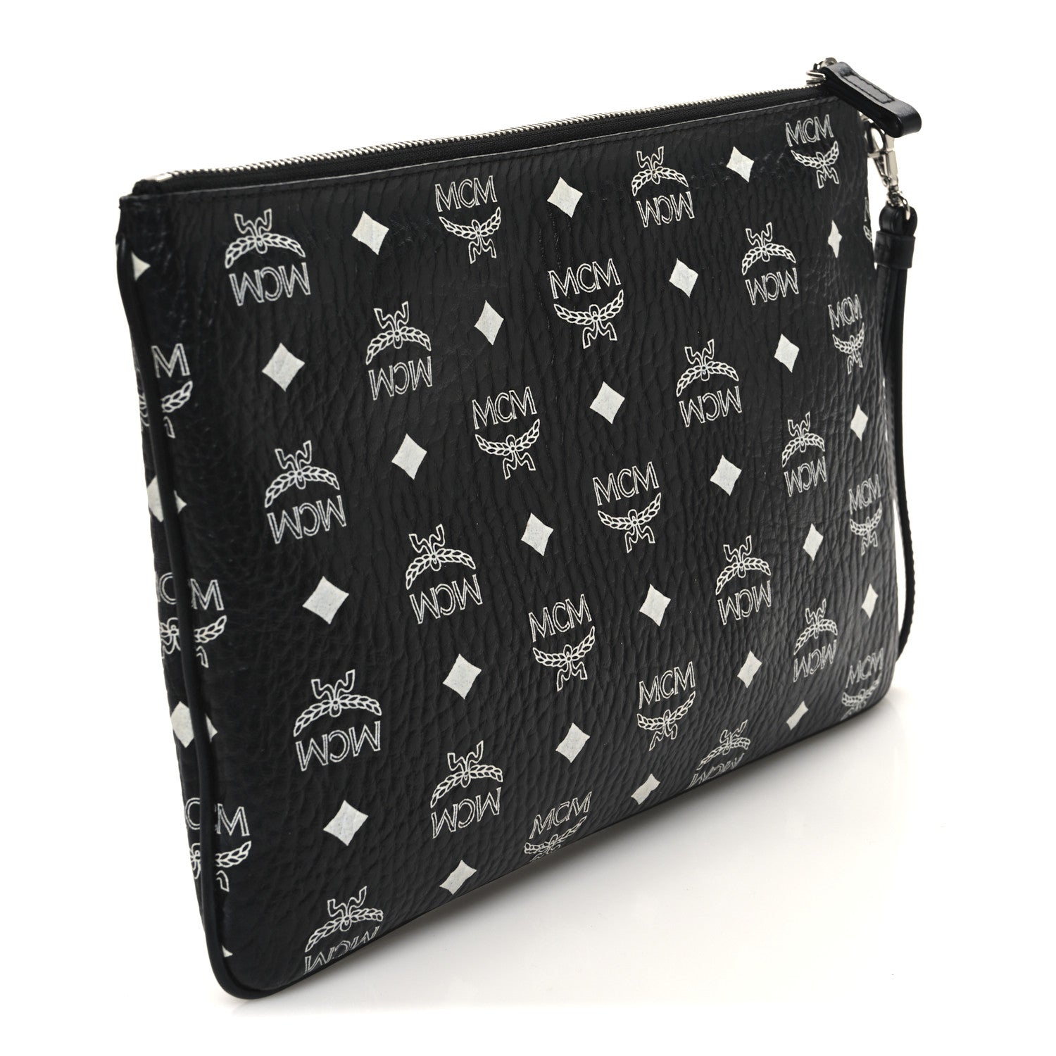 Visetos Medium Stark Wristlet Pouch Black