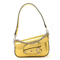 Metallic Demetra Mini Horsebit 1955 Asymmetric Shoulder Bag Gold