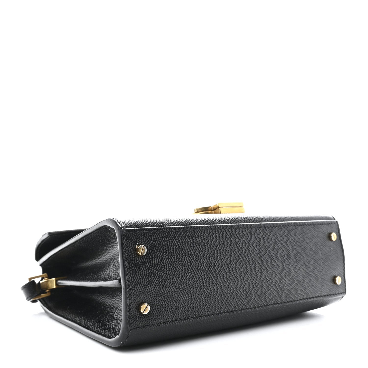 Grain De Poudre Mini Classic Monogram Cassandra Top Handle Black