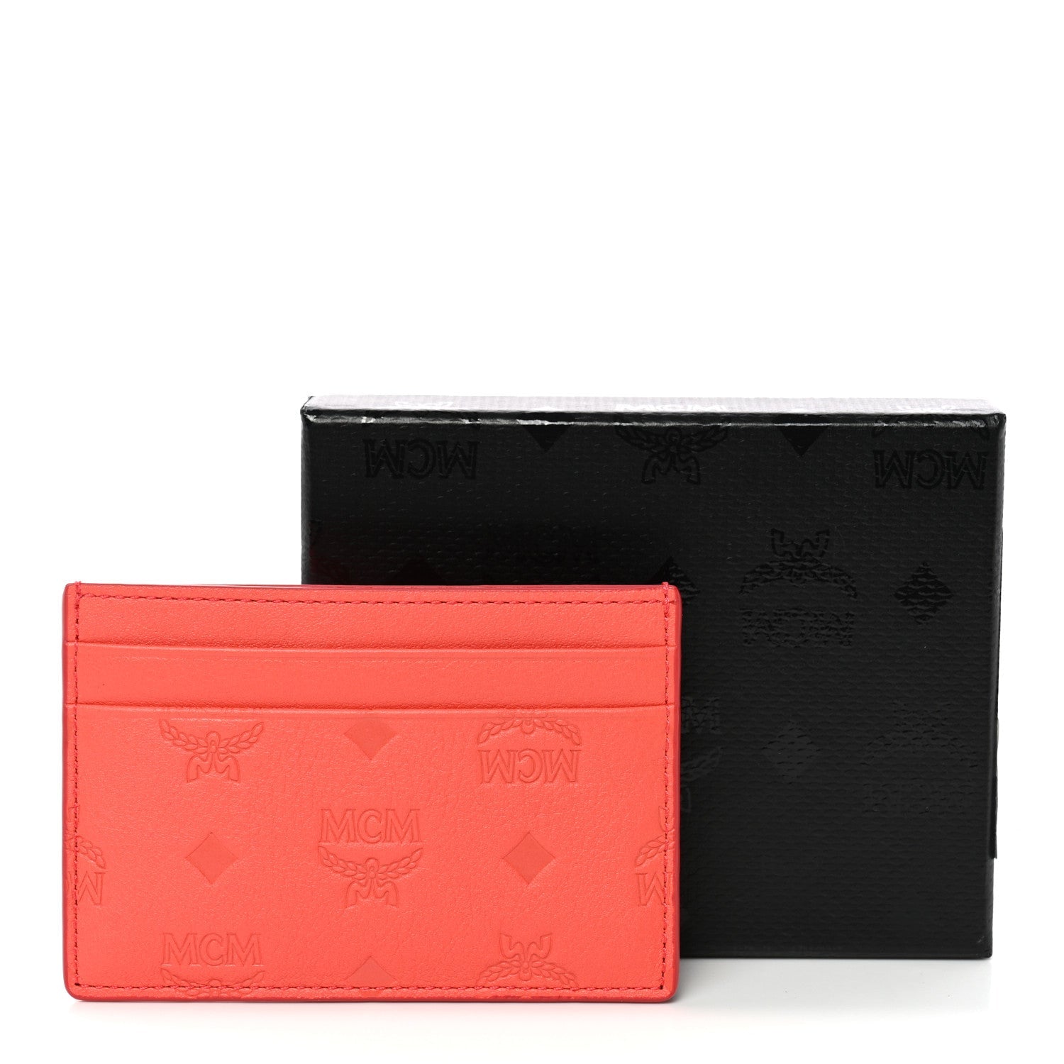 Calfskin Ottomar Monogram  Case Hot Coral