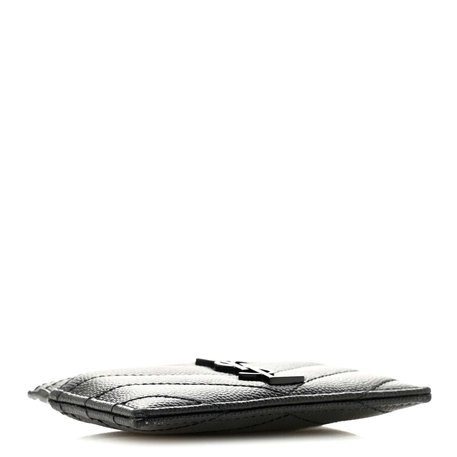 Grain De Poudre Matelasse Chevron Monochrome Monogram Credit  Case Black