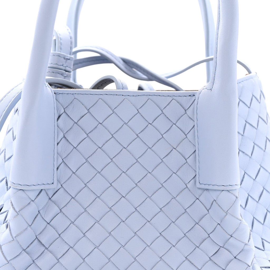 Calfskin Intrecciato Small Pinacoteca Tote Lunar Fondant